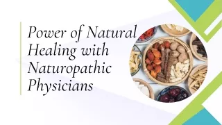 Empower Your Health with Naturopathic Medicine