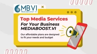 Top Media Services for Your Business - MEDIABOOST.VI