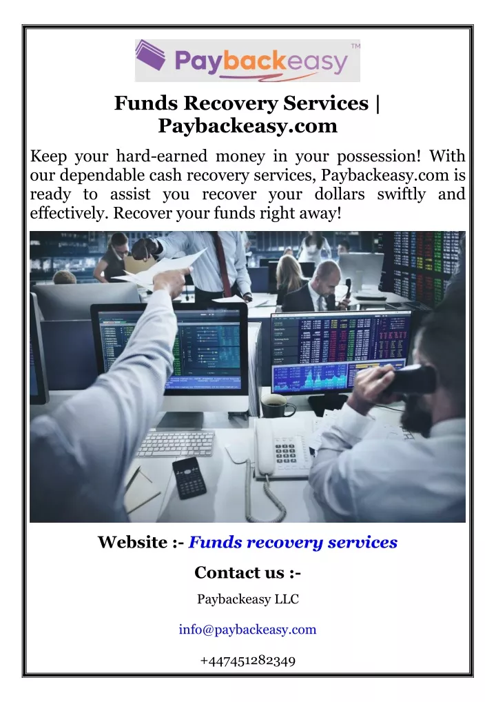 funds recovery services paybackeasy com