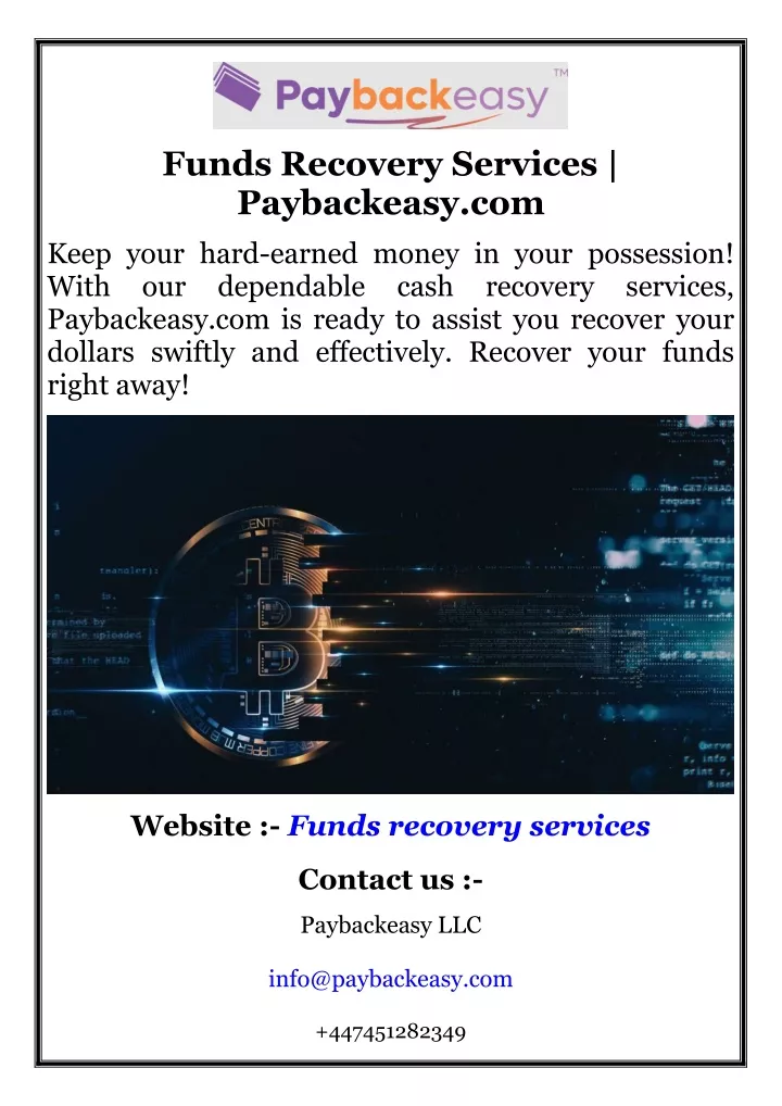 funds recovery services paybackeasy com