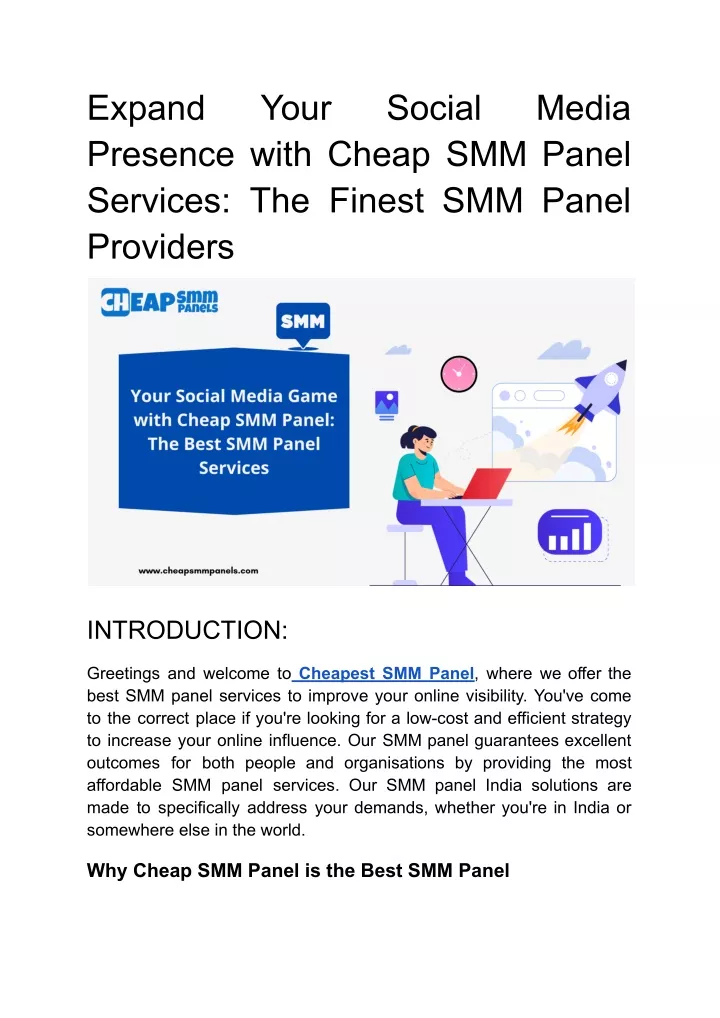 expand presence with cheap smm panel services