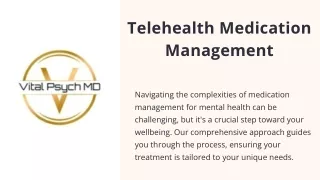 Telehealth Medication Management