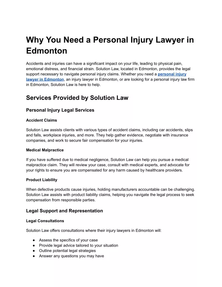 why you need a personal injury lawyer in edmonton