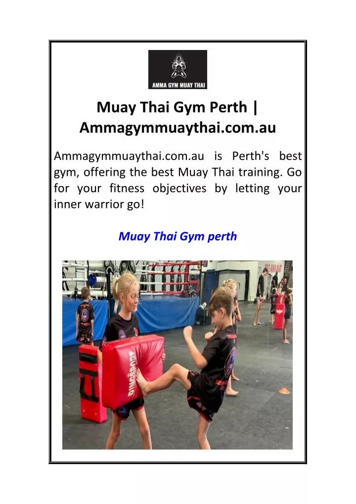 muay thai gym perth ammagymmuaythai com au