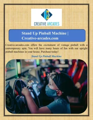 Stand Up Pinball Machine Creative-arcades.com