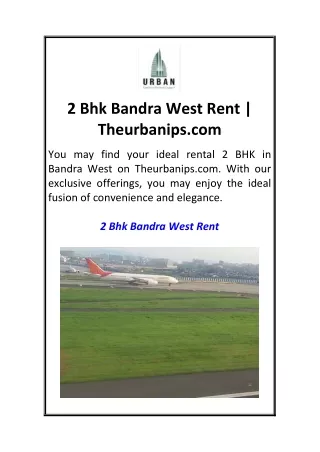 2 Bhk Bandra West Rent  Theurbanips.com