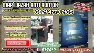 0821-4773-7105 Map Sampul Raport Sampul Ijazah di Jeneponto