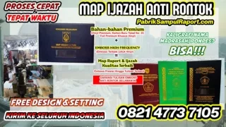 0821-4773-7105 Map Plastik Untuk Raport Sampul Ijazah di Kampar