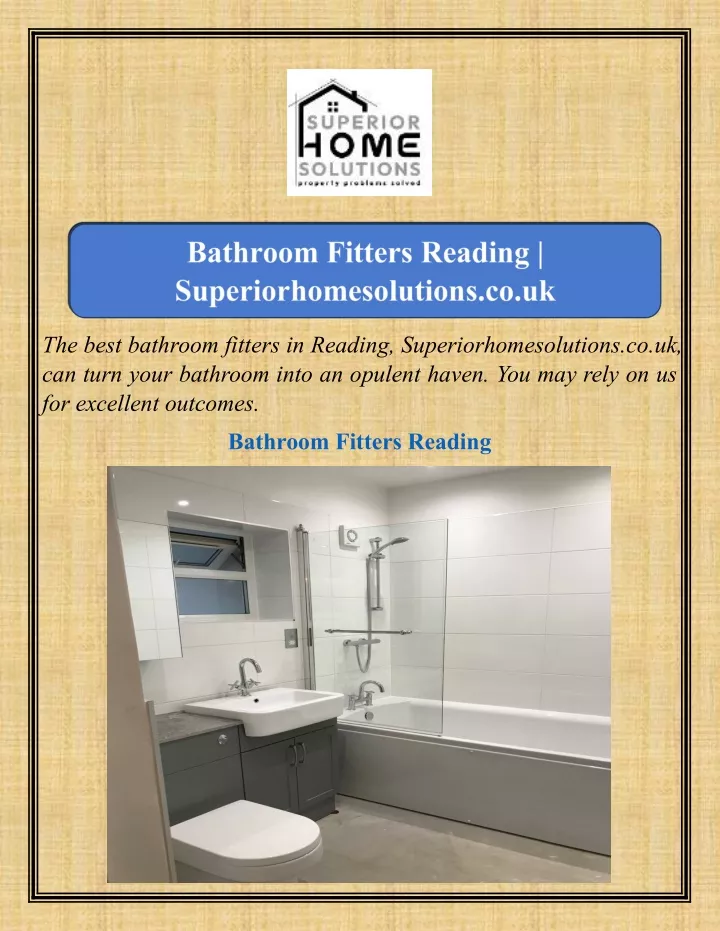 the best bathroom fitters in reading