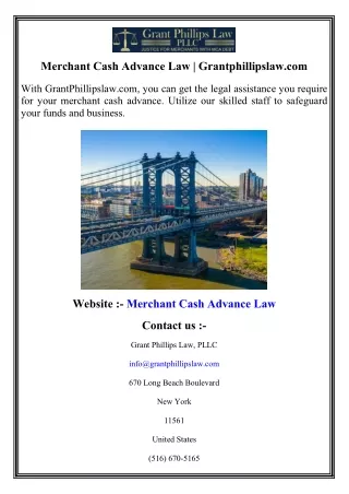 Merchant Cash Advance Law   Grantphillipslaw.com