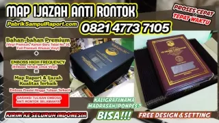 0821-4773-7105 Map Raport Murah Sampul Ijazah di Karo