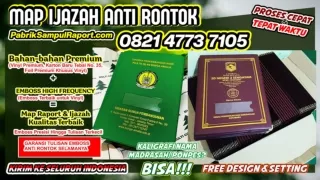 0821-4773-7105 Jual Sampul Raport Map Ijazah di Katingan