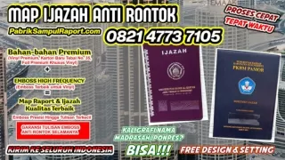 0821-4773-7105 Harga Sampul Ijazah Plastik Map Raport di Kayong Utara