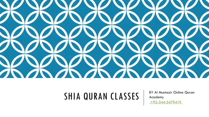 shia quran classes