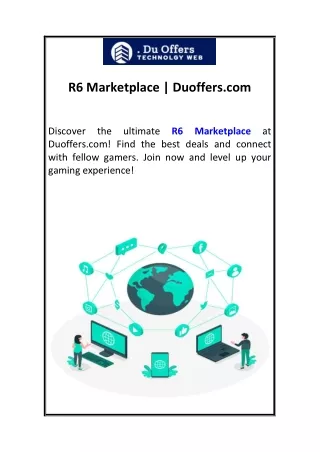 R6 Marketplace  Duoffers.com