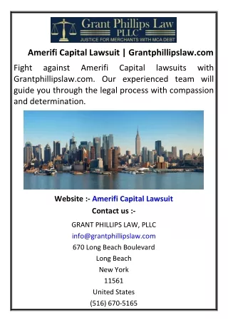 Amerifi Capital Lawsuit | Grantphillipslaw.com