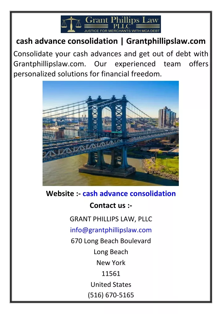 cash advance consolidation grantphillipslaw com