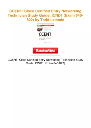 CCENT: Cisco Certified Entry Networking Technician Study Guide: ICND1