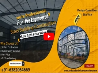 Industrial Roofing Shed Building Construction Pune
