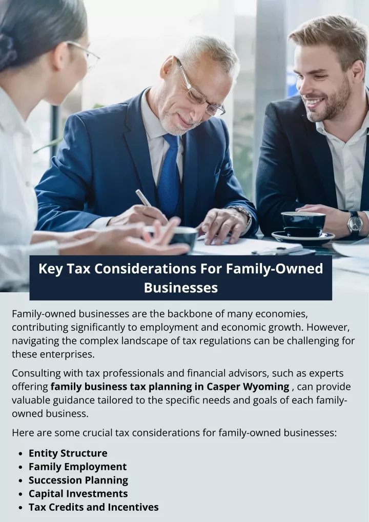 key tax considerations for family owned businesses