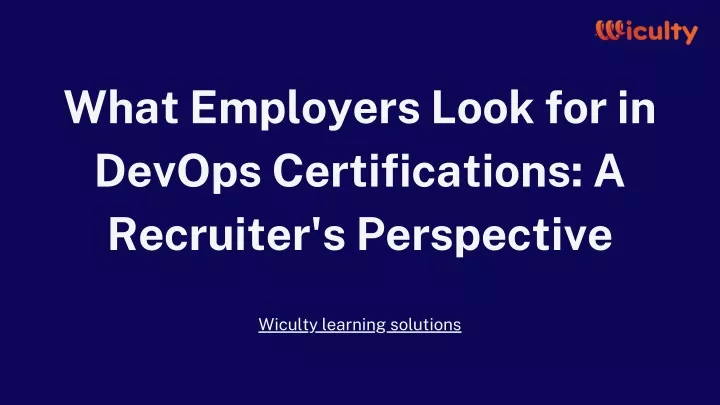 what employers look for in devops certifications