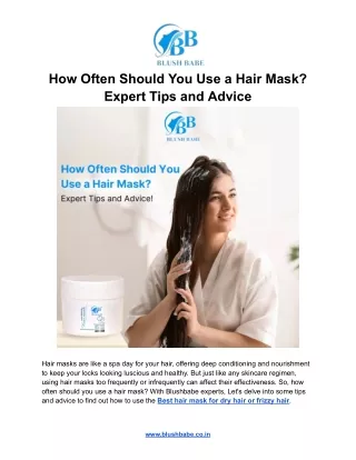 how often should you use a hair mask expert tips