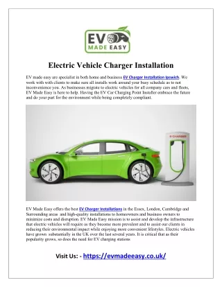 Electric Vehicle Charger Installation