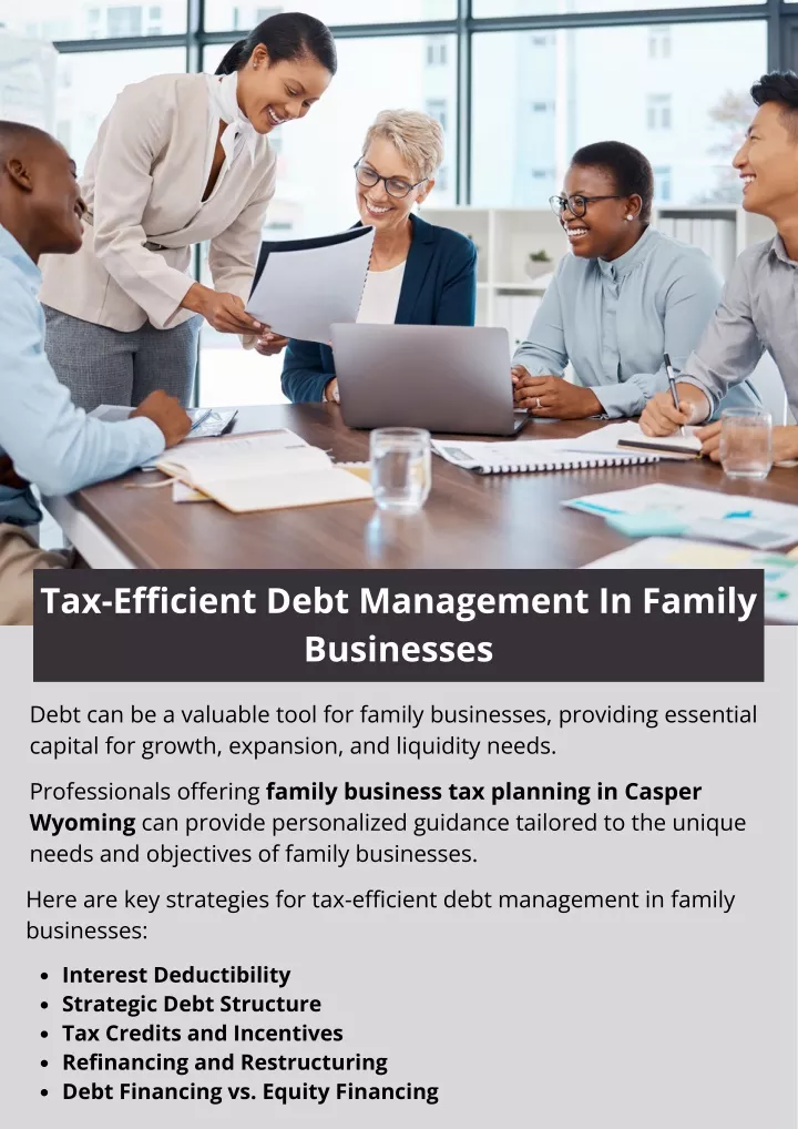 tax efficient debt management in family businesses