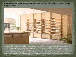 transform your space with studioshra the leading