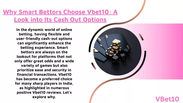 why smart bettors choose vbet10 a look into