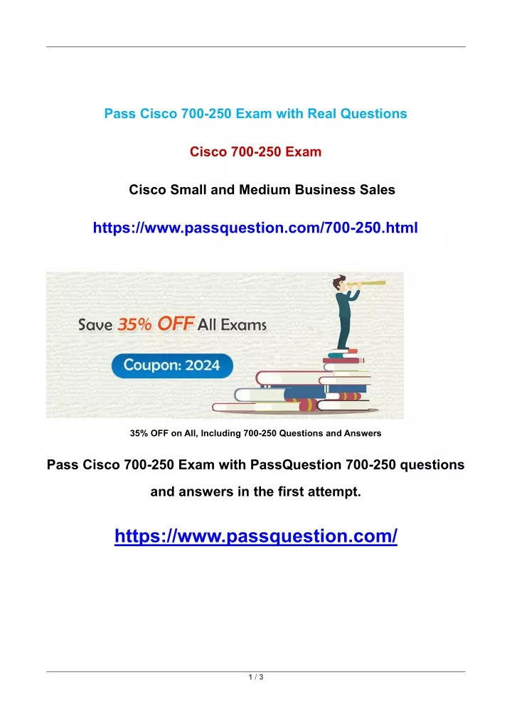 pass cisco 700 250 exam with real questions