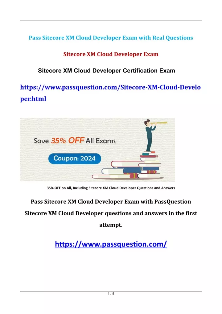 pass sitecore xm cloud developer exam with real