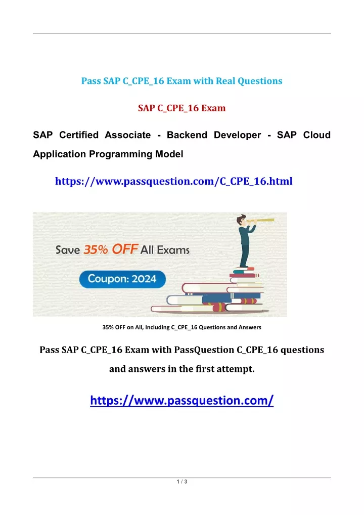 pass sap c cpe 16 exam with real questions