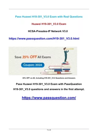 H19-301_V3.0 HCSA-Presales-IP Network V3.0 Exam Questions