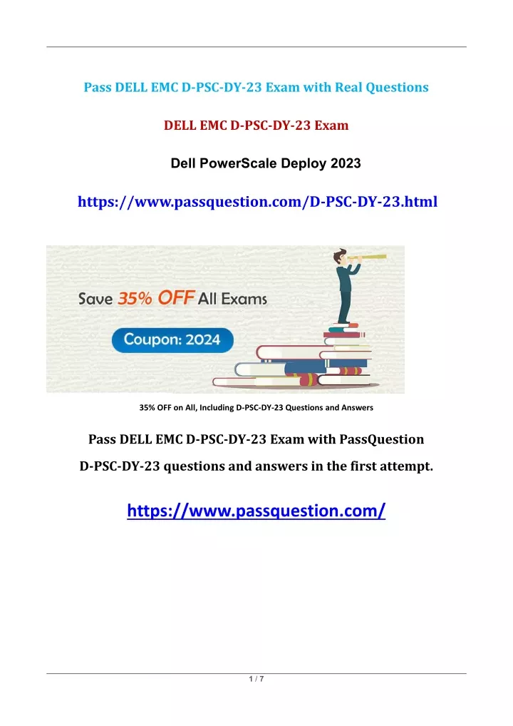 pass dell emc d psc dy 23 exam with real questions