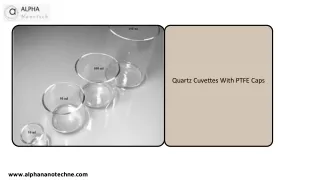 Quartz Cuvettes With PTFE Caps