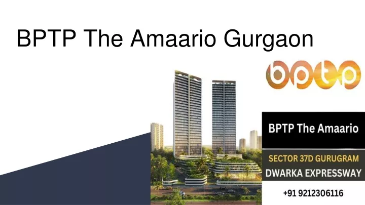 bptp the amaario gurgaon