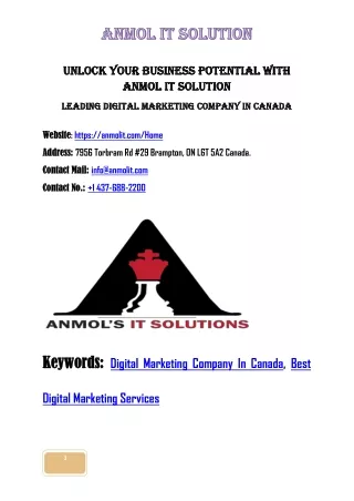 Achieve Unmatched Growth with the Best Digital Marketing Services in Canada