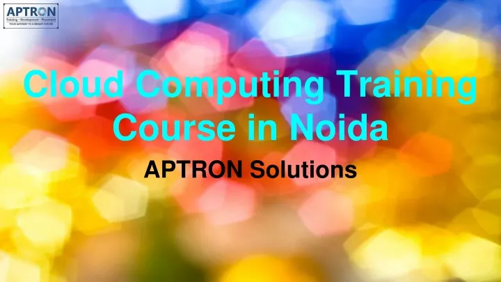 cloud computing training course in noida