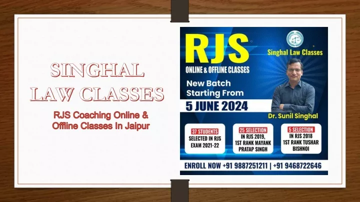 singhal law classes