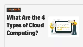 What Are the 4 Types of Cloud Computing?