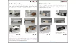 High Moon Desks Collection Catalogue Dubai