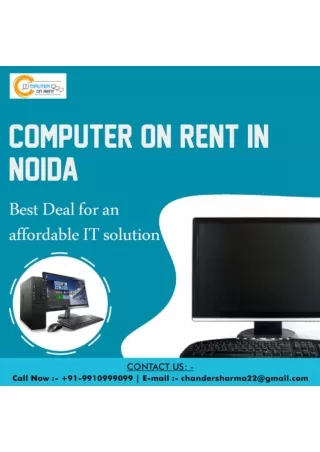 Computer for Rent in Noida 9910999099