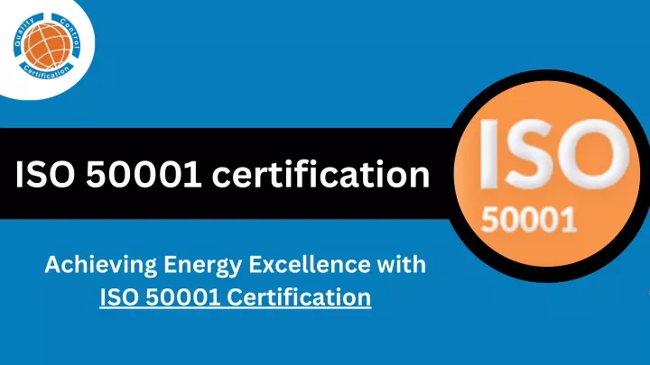 iso 50001 certification