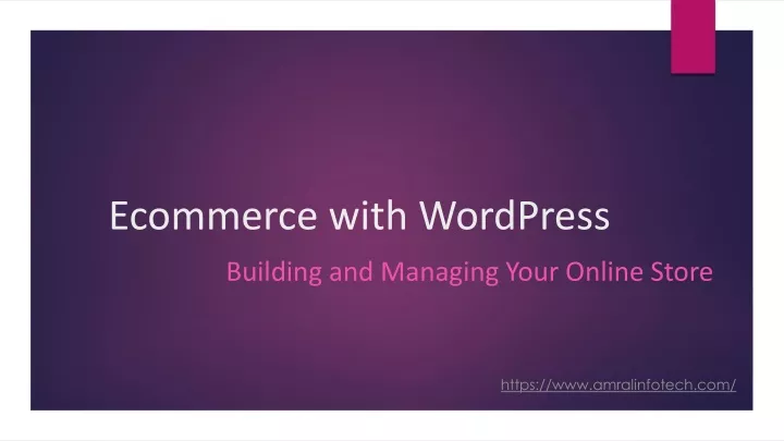 ecommerce with wordpress