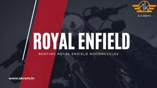 Exploring the Adventure: Renting Royal Enfield Motorcycles