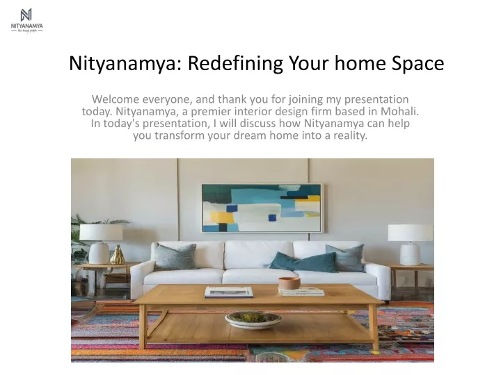 nityanamya redefining your home space