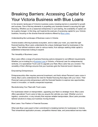 Business Personal Loan Lenders in Sydney