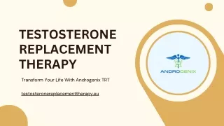 Testosterone Replacement Therapy