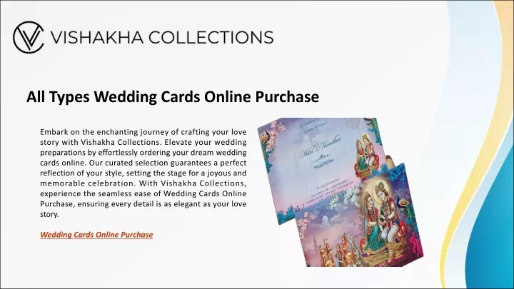 all types wedding cards online purchase